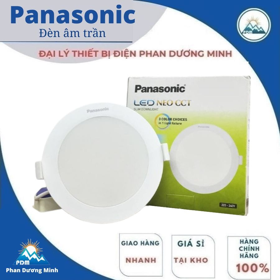 Đèn âm trần 3 màu Panasonic dòng Neo Slim Đèn âm trần 3 màu Panasonic dòng Neo Slim