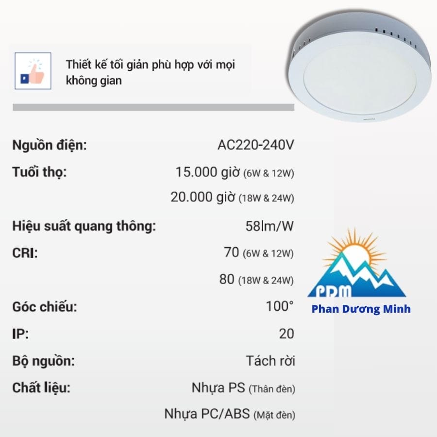 Đèn ốp trần tròn Panasonic Đèn ốp trần tròn Panasonic