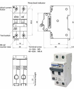 BBDE21631CNV RCBO Panasonic 16A 2P 6kA