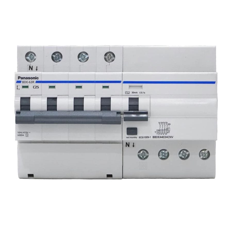 CB Chống Giật RCBO 4P 25A Panasonic BBDE42534CNV CB Chống Giật RCBO 4P 25A Panasonic BBDE42534CNV