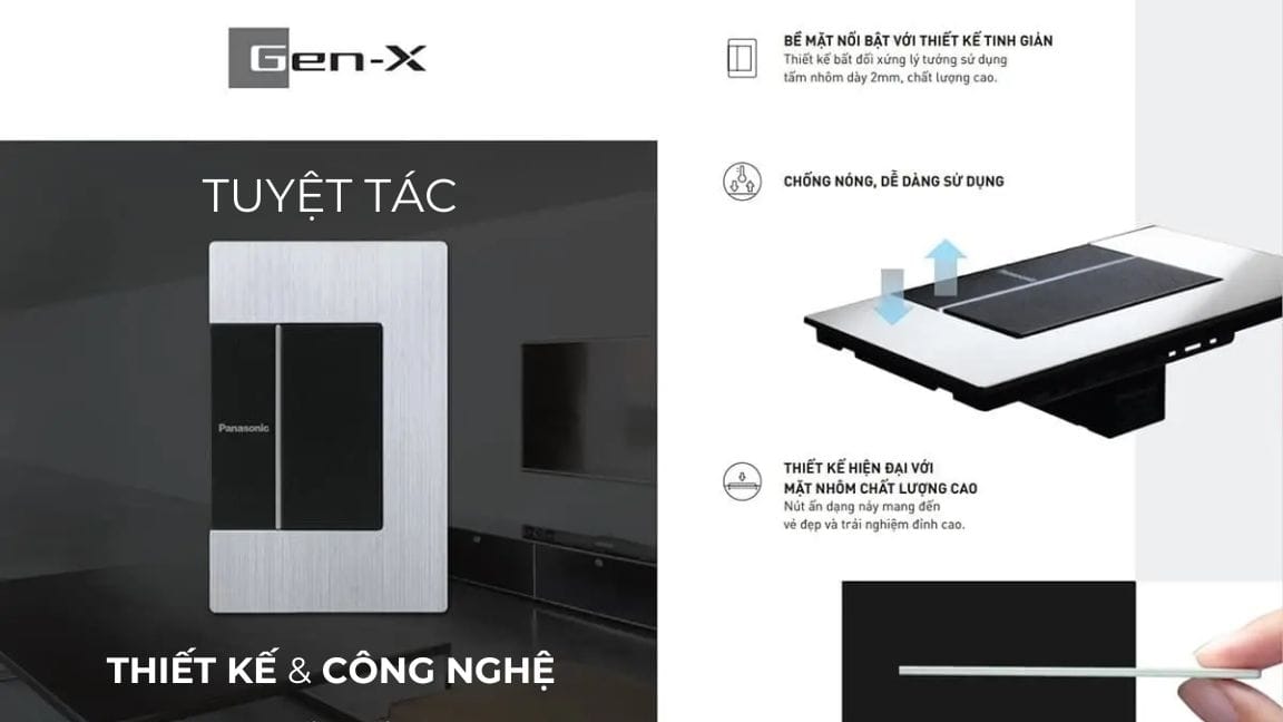 Công tắc điện Panasonic dòng Gen-X Công tắc điện Panasonic dòng Gen-X