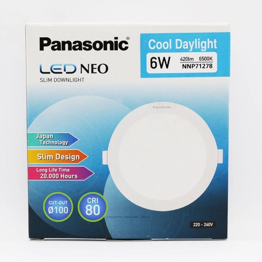 Đèn LED âm trần Downlight Panasonic NNP71278 6W ánh sáng trắng Đèn LED âm trần Downlight Panasonic NNP71278 6W ánh sáng trắng