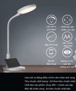 Đèn bàn học Panasonic HHGLT0345L19 pin sạc tích hợp giá đỡ điện thoại