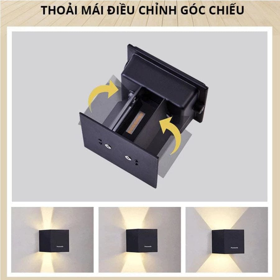 Đèn gắn tường Panasonic tuỳ chỉnh góc chiếu Đèn gắn tường Panasonic tuỳ chỉnh góc chiếu