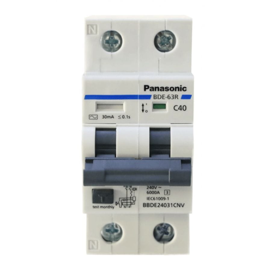 MCB Chống Giật RCBO Panasonic BBDE24031CN 2P 40A MCB Chống Giật RCBO Panasonic BBDE24031CN 2P 40A