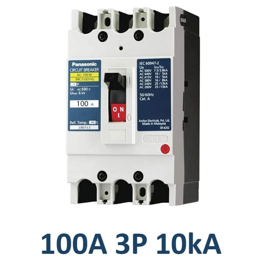 MCCB 100A 3P Panasonic BBC3100YHV MCCB 100A 3P Panasonic BBC3100YHV