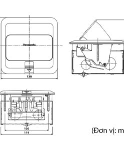 Ổ điện âm sàn Panasonic DU5900VTK nắp bật