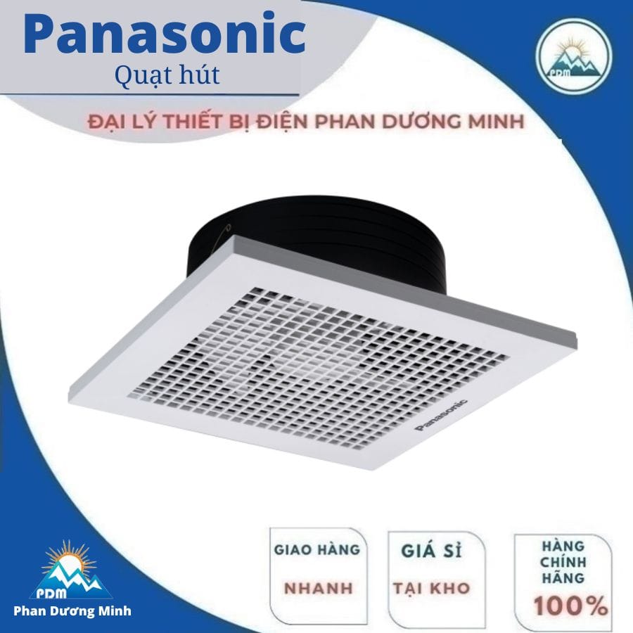 Quạt hút gió âm trần Panasonic FV-15TGU6 10 W Quạt hút gió âm trần Panasonic FV-15TGU6 10 W