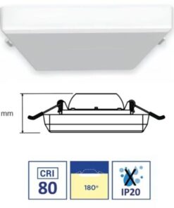 Đèn Panasonic Downlight Rimless Vuông
