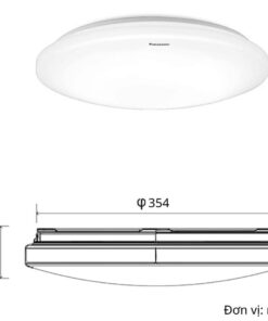 Đèn ốp trần Panasonic 2G 18W